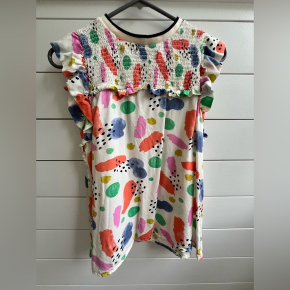 THML Artistic Pink and White Sleeveless Blouse - Picture 10 of 10